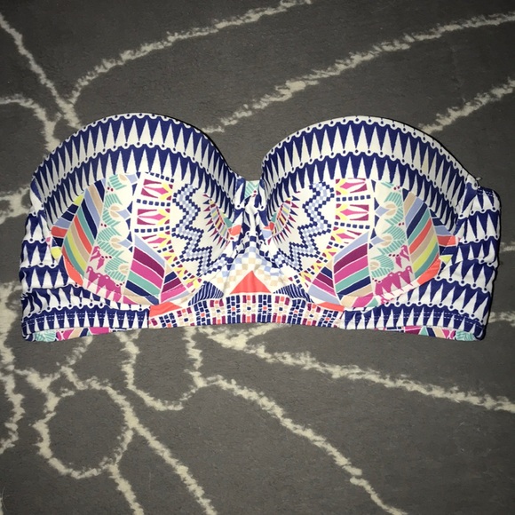 Bar III Other - Multi color printed bikini top